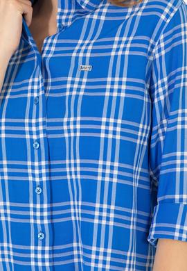 Kadın Saks Uzun Kollu Gömlek - 50264951045