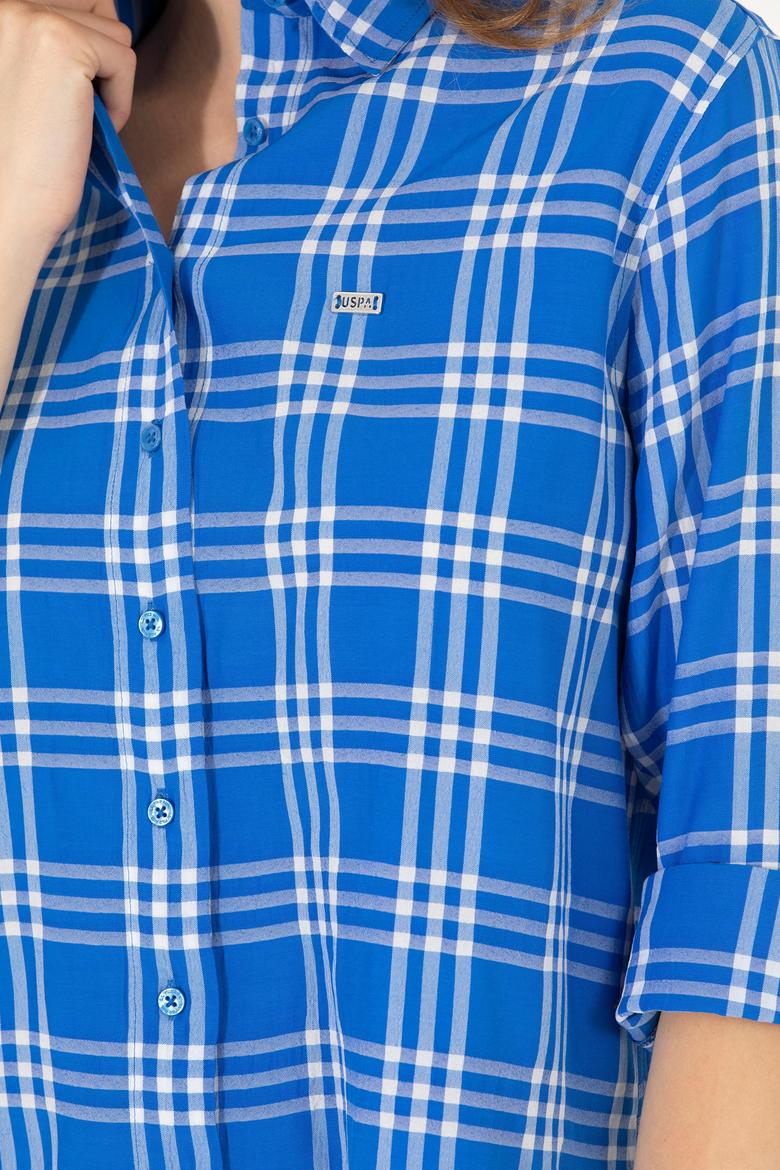 Kadın Saks Uzun Kollu Gömlek - 50264951045