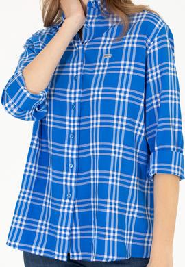 Kadın Saks Uzun Kollu Gömlek - 50264951045