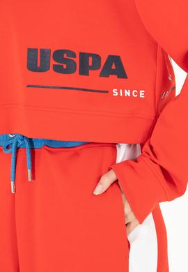 Kadın Kırmızı Kapüşonlu Sweatshirt - 50264201027