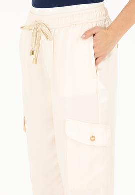 Kadın Krem Pantolon - 50263193007