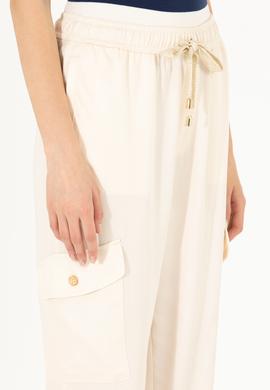Kadın Krem Pantolon - 50263193007