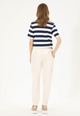 Kadın Krem Pantolon - 50263193007