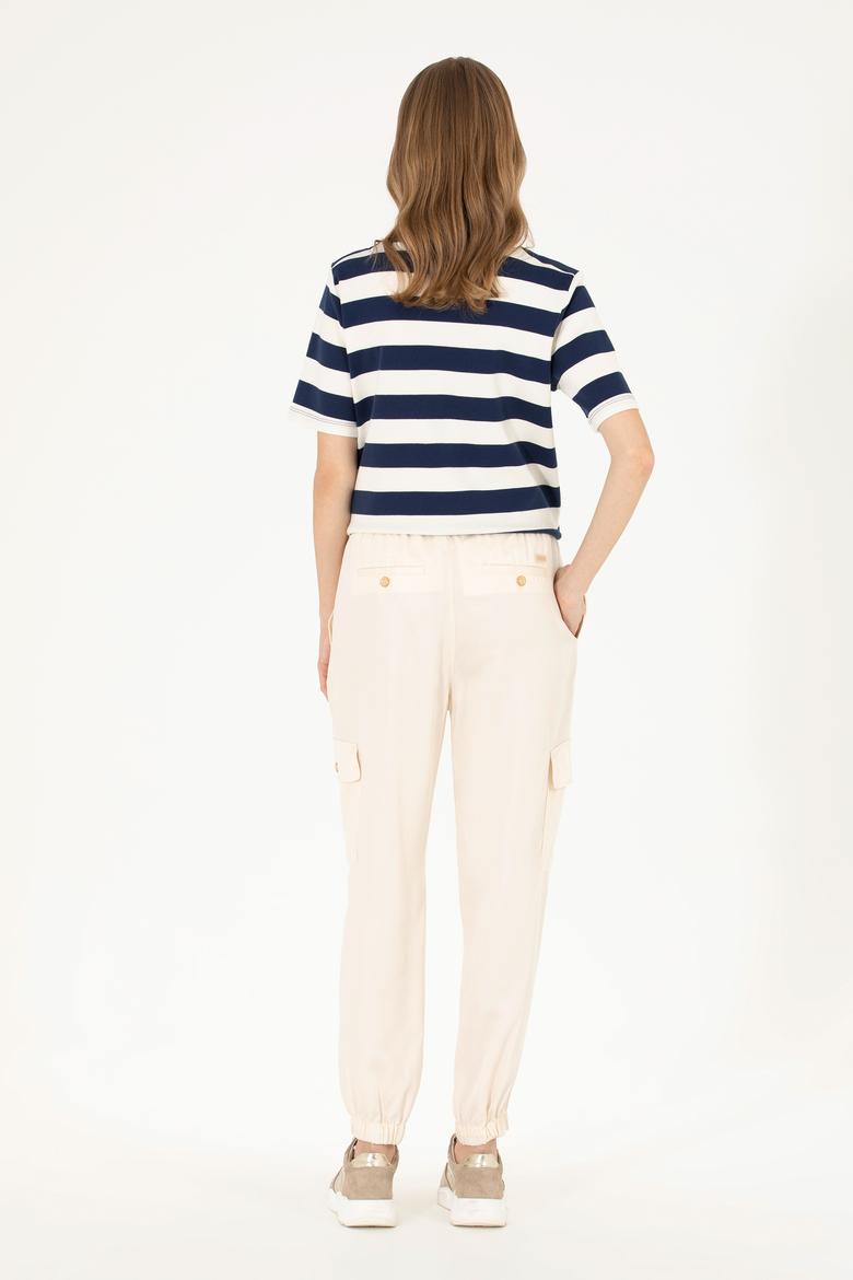 Kadın Krem Pantolon - 50263193007