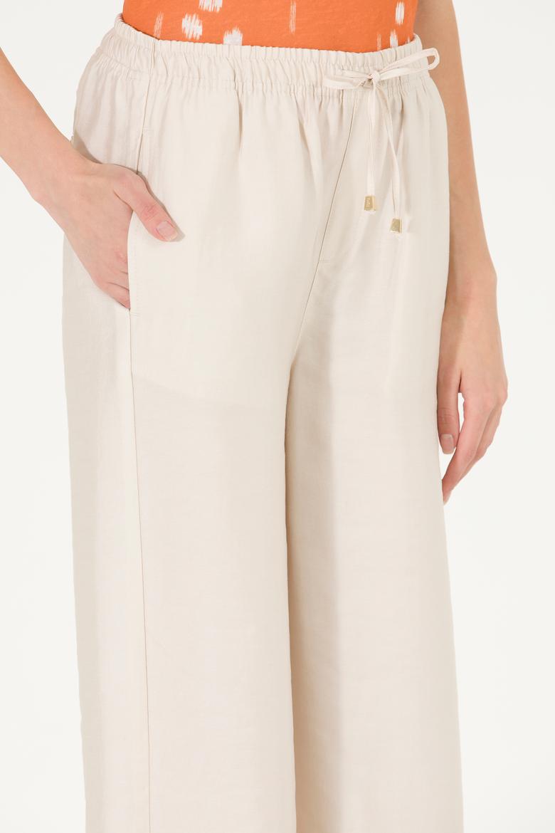 Kadın Krem Pantolon - 50263197004