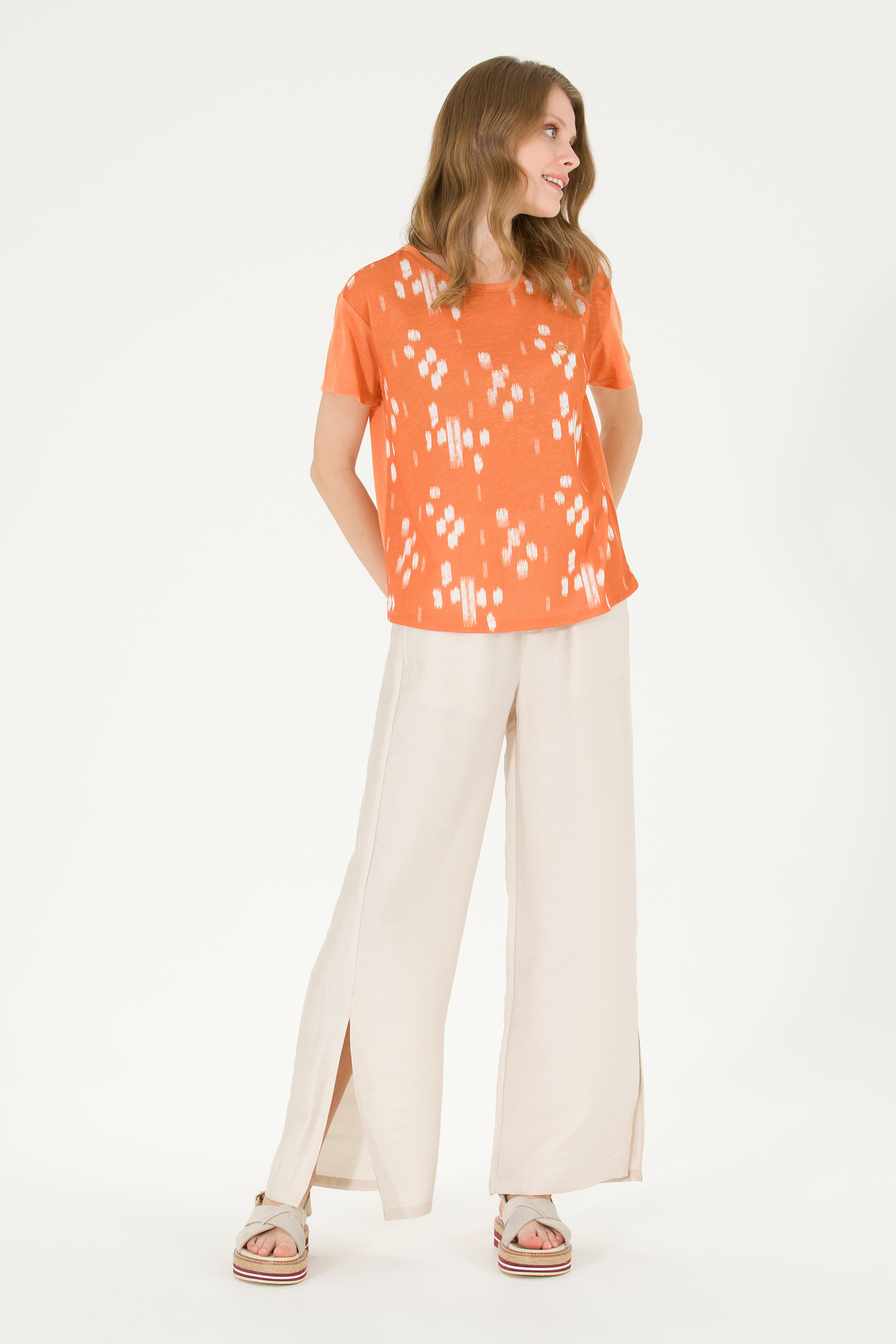 Kadın Krem Pantolon - Image 3