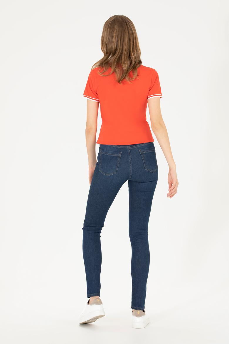 Kadın Koyu Mavi Skinny Fit Jean Pantolon - 50263772003