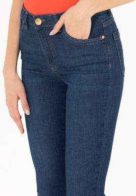 Kadın Koyu Mavi Skinny Fit Jean Pantolon - 50263772003