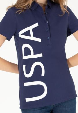 Kadın Lacivert Polo Yaka Tişört - 50262939006