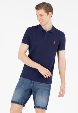 Erkek Lacivert Basic Polo Yaka Tişört - 50263238064