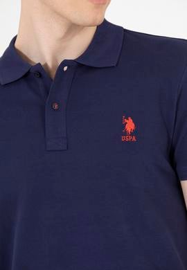 Erkek Lacivert Basic Polo Yaka Tişört - 50263238064