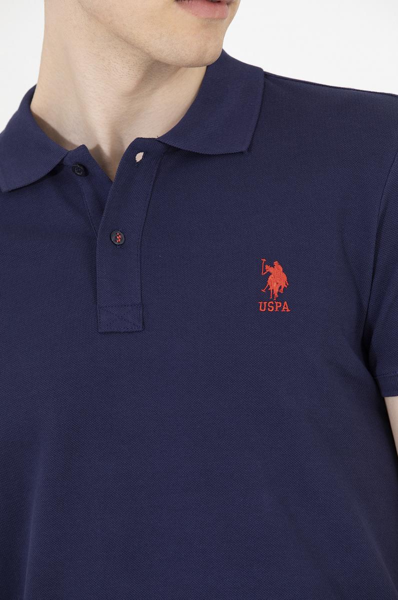 Erkek Lacivert Basic Polo Yaka Tişört