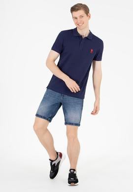 Erkek Lacivert Basic Polo Yaka Tişört - 50263238064