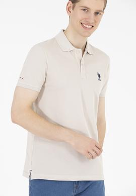 Erkek Taş Basic Polo Yaka Tişört - 50263238204