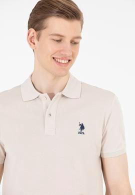 Erkek Taş Basic Polo Yaka Tişört - 50263238204
