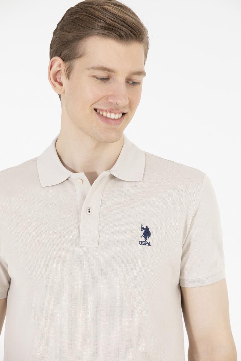 Erkek Taş Basic Polo Yaka Tişört - 50263238204