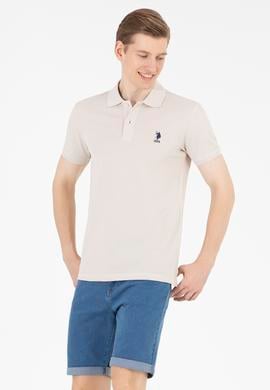 Erkek Taş Basic Polo Yaka Tişört - 50263238204
