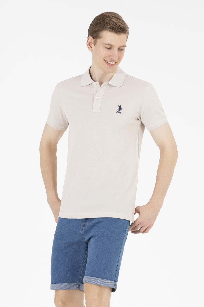 Erkek Taş Basic Polo Yaka Tişört