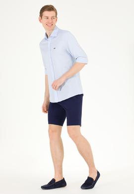 Erkek Açık Mavi Uzun Kollu Basic Gömlek - 50263048005