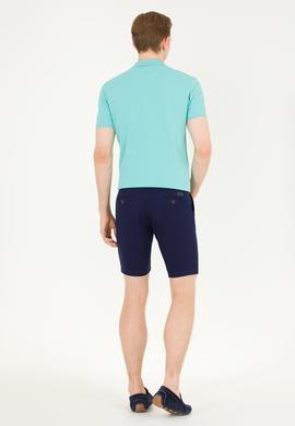 Erkek Lacivert Dokuma Şort - 50266070003