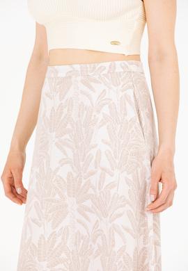 Kadın Krem Dokuma Etek - 50263211006