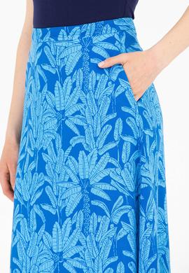 Kadın Saks Dokuma Etek - 50263211024