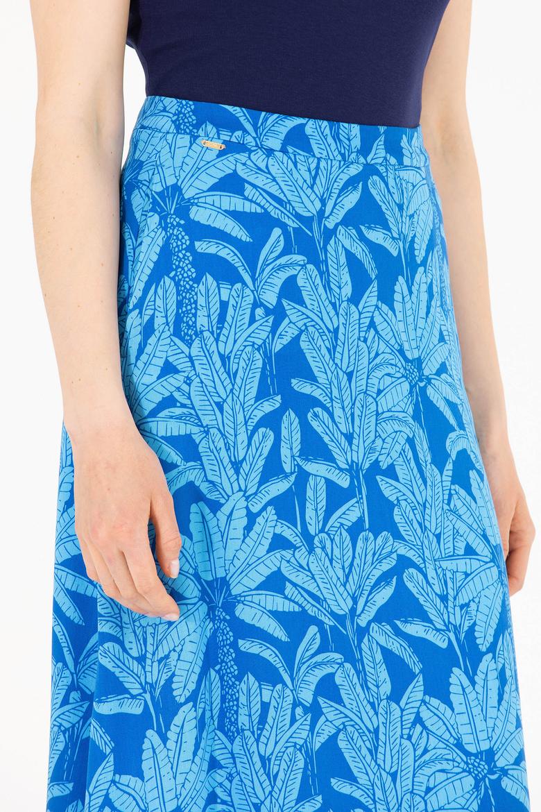 Kadın Saks Dokuma Etek - 50263211024