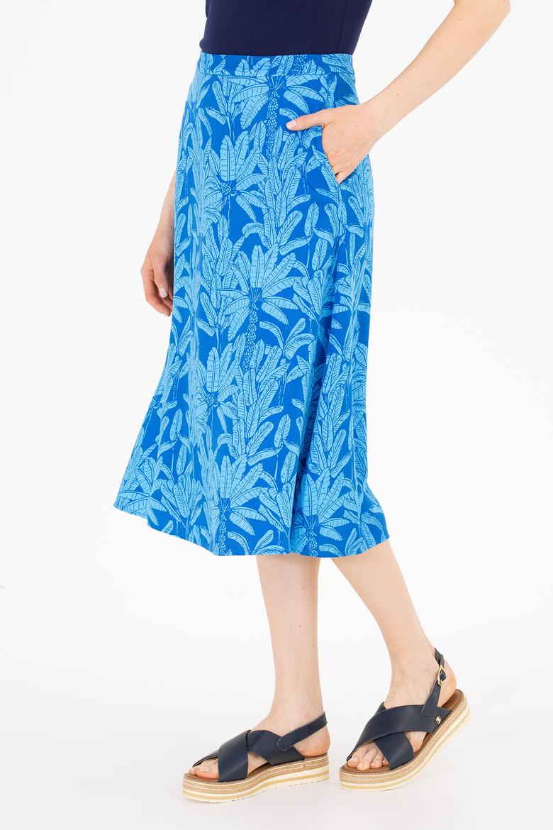 Kadın Saks Dokuma Etek - 50263211024