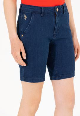Kadın Mavi Jean Şort - 50266084003