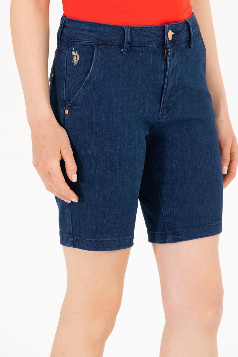 Kadın Mavi Jean Şort - 50266084003
