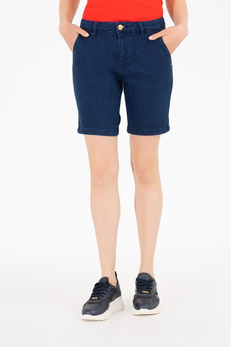 Kadın Mavi Jean Şort