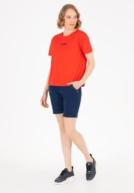 Kadın Mavi Jean Şort - 50266084003