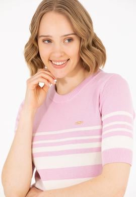 Kadın Manolya Bisiklet Yaka Kazak - 50266183005