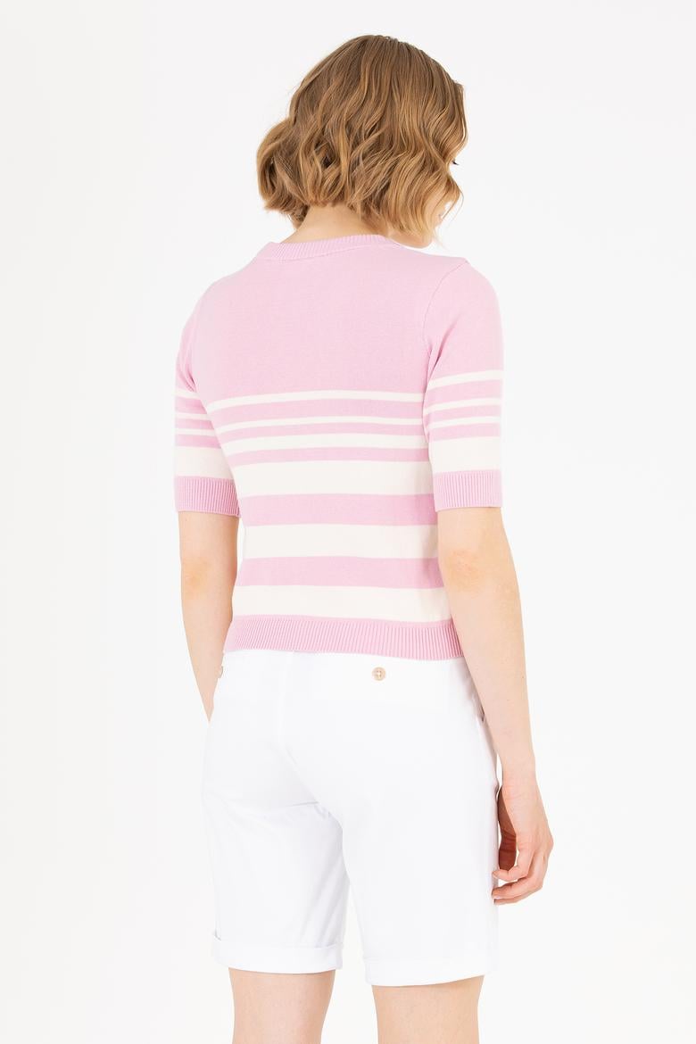 Kadın Manolya Bisiklet Yaka Kazak - 50266183005