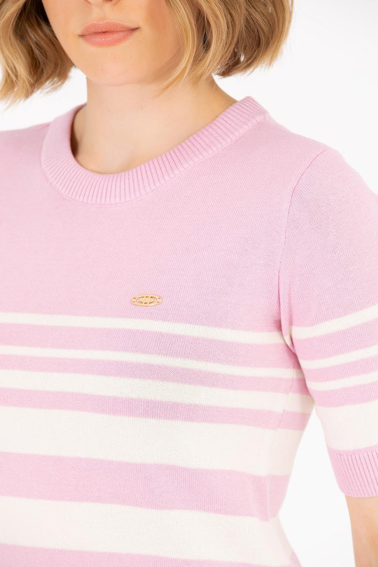 Kadın Manolya Bisiklet Yaka Kazak - 50266183005