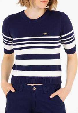 Kadın Lacivert Bisiklet Yaka Kazak - 50266183010