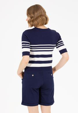 Kadın Lacivert Bisiklet Yaka Kazak - 50266183010