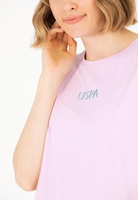 Kadın Manolya Bisiklet Yaka Tişört - 50266326012