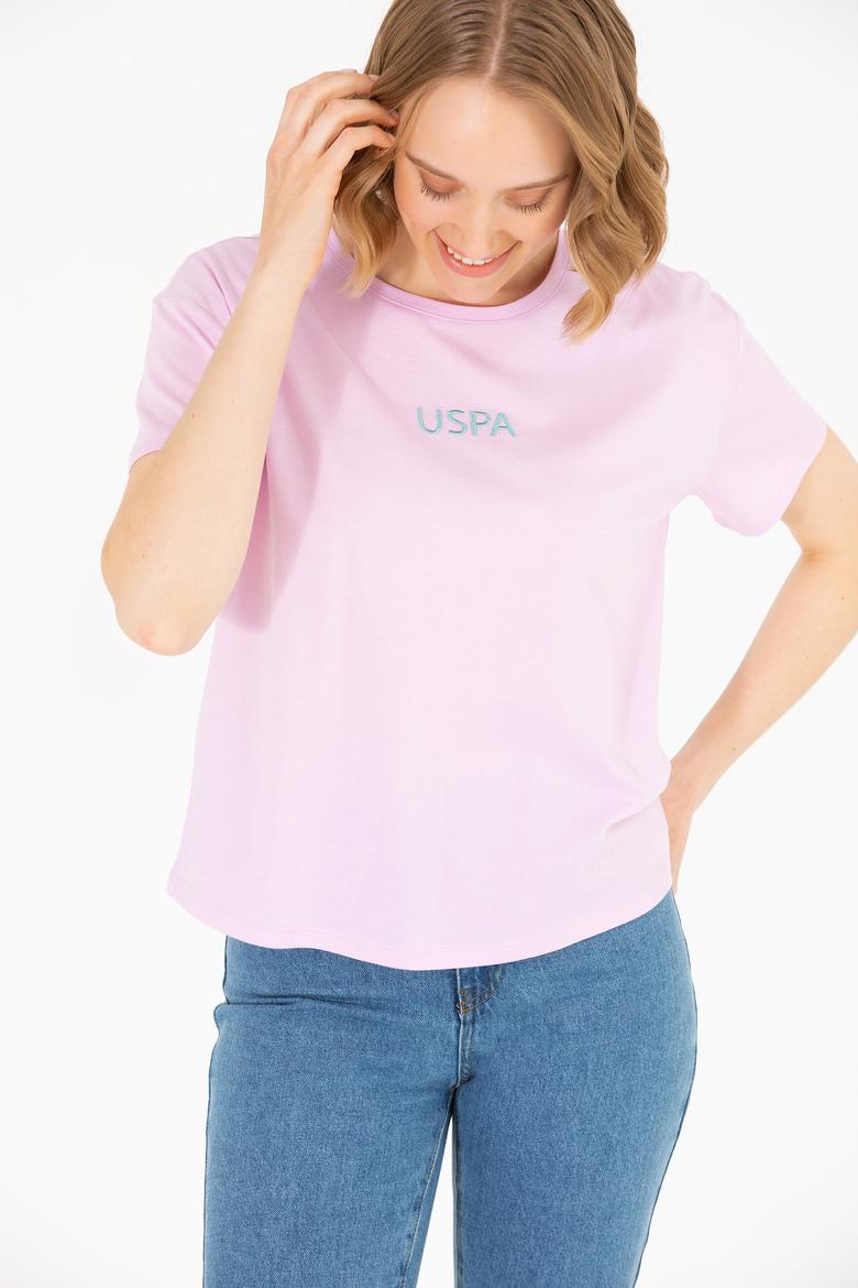 Kadın Manolya Bisiklet Yaka Tişört