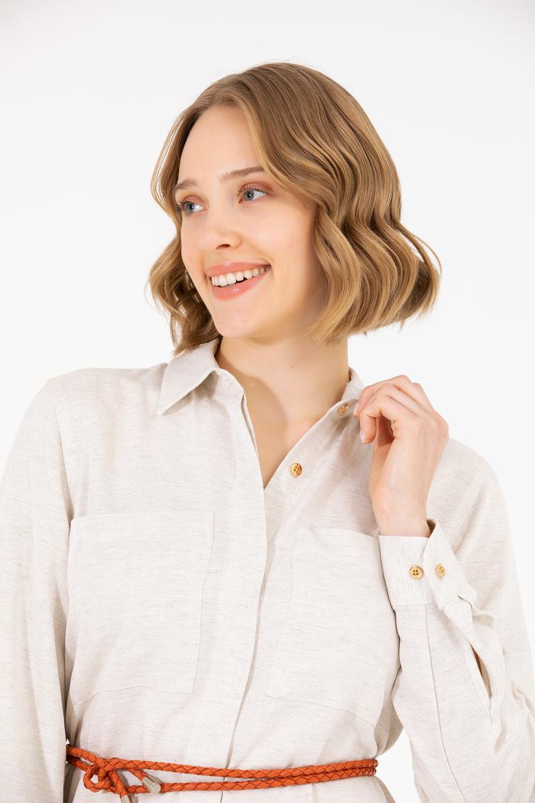 Kadın Kum Dokuma Elbise - 50269608014