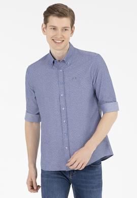 Erkek Mavi Uzun Kollu Gömlek - 50265203005