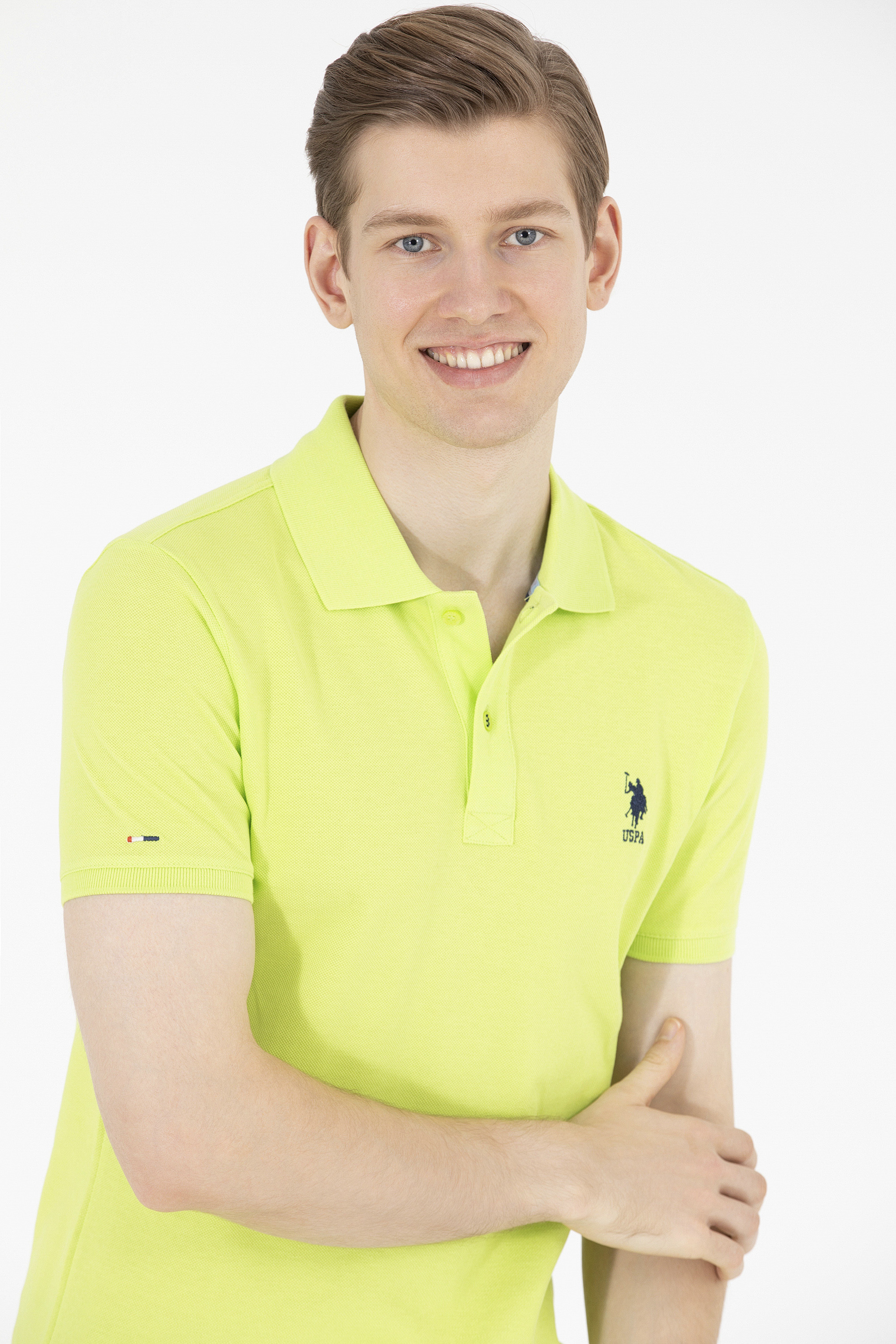 Erkek Fıstık Basic Polo Yaka Tişört - Image 2