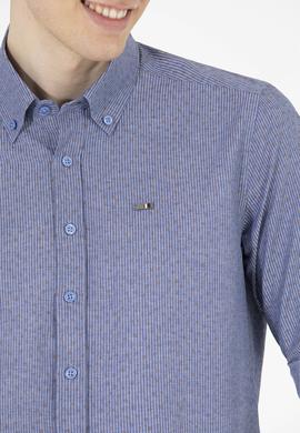 Erkek Mavi Uzun Kollu Gömlek - 50265203005