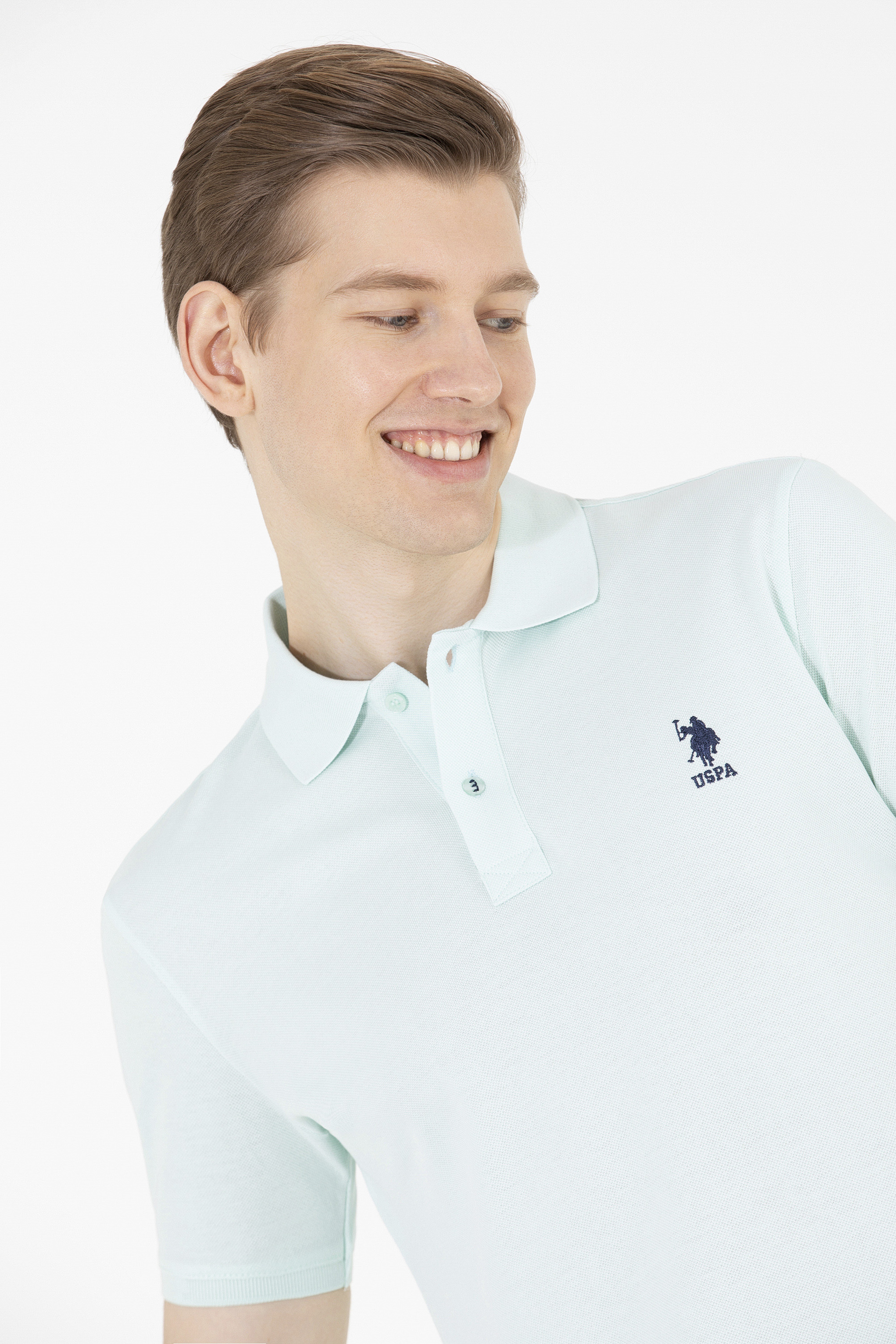 Erkek Nil Basic Polo Yaka Tişört - Image 2