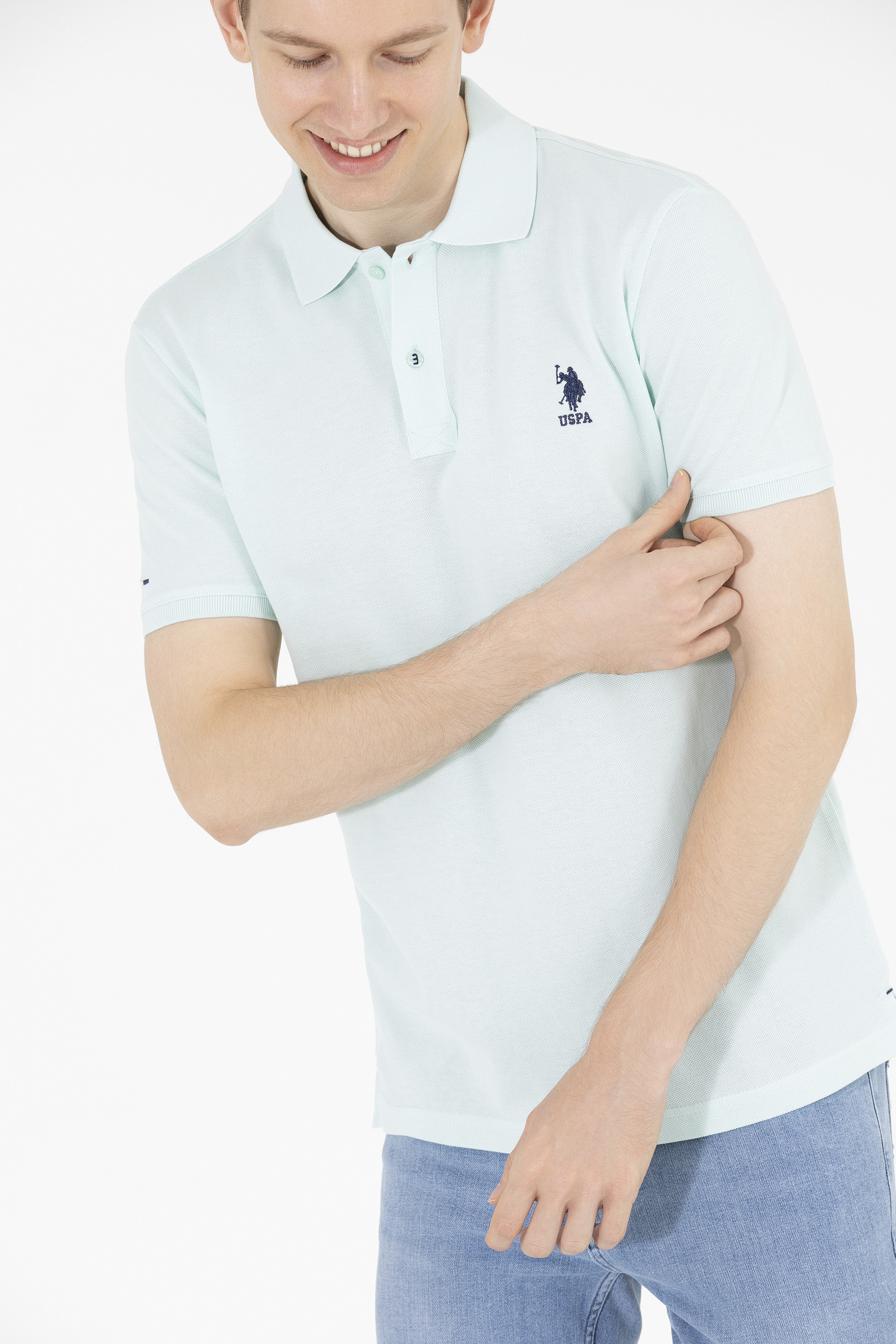 Erkek Nil Basic Polo Yaka Tişört - Image 6