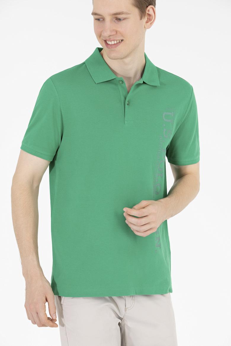 Erkek Yeşil Polo Yaka Tişört - 50265068056