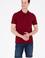 Erkek Plum Polo Yaka Basic T-Shirt