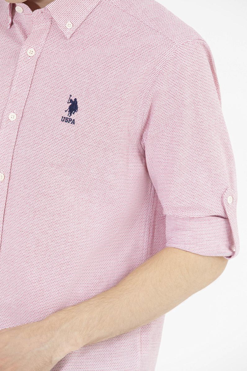 Erkek Kırmızı Uzun Kollu Gömlek