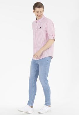 Erkek Kırmızı Uzun Kollu Gömlek - 50265492014