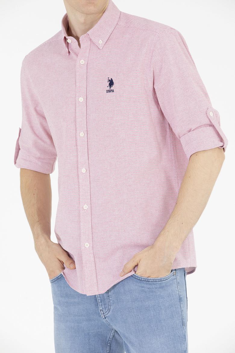 Erkek Kırmızı Uzun Kollu Gömlek - 50265492014